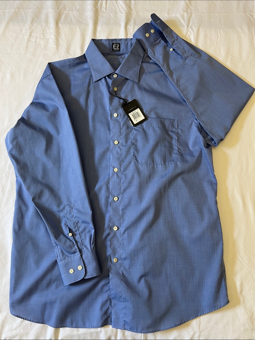 Ashworth Golf Shirt in Blue, New With Tag